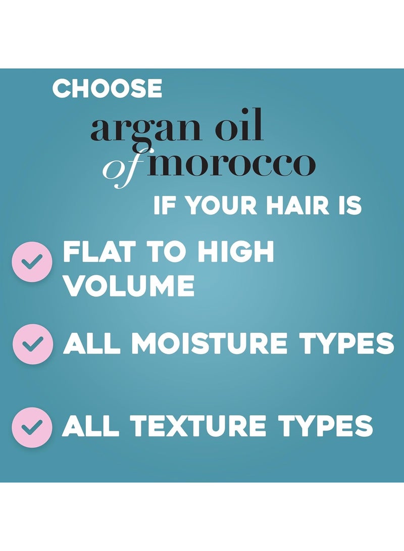 OGX Renewing + Argan Oil of Morocco Hydrating Growth Hair Shampoo to Help Moisturize Soften and Strengthen Hair Paraben Sulfate Free 385 ml