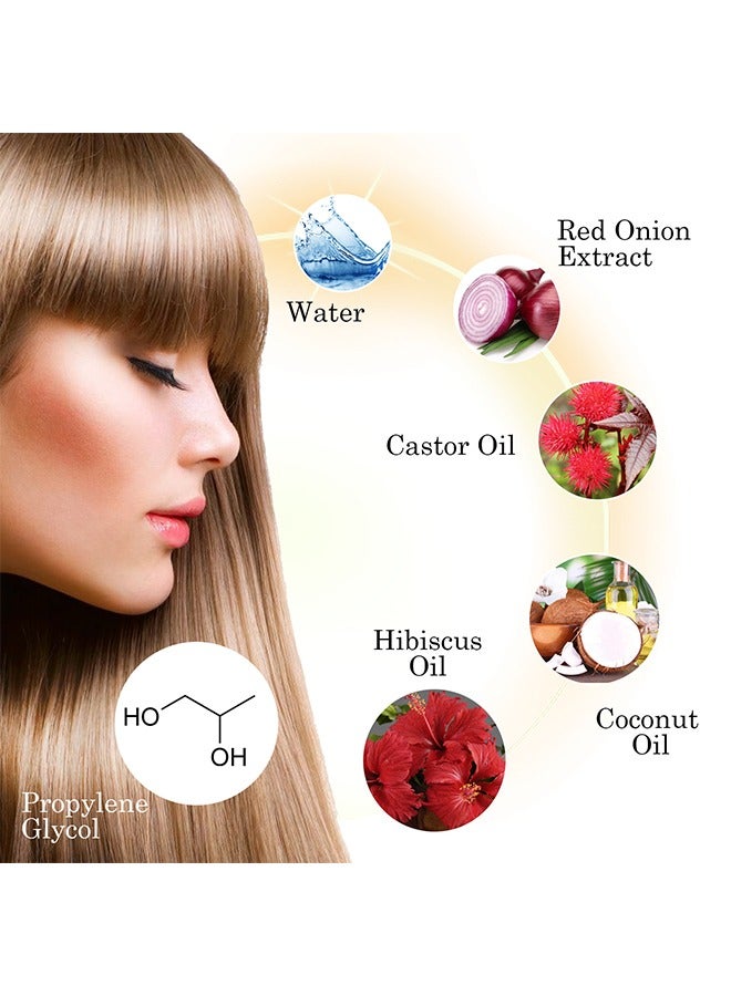Red onion Oil，Onion Hair Oil Rapid Growth Hair Treatment 7 Day Hair Growth Serum Essence Oil Regrow,  Stop Hair Loss Hair, Thinning Treatment Hair Growth Oil for Women & Men 30ML