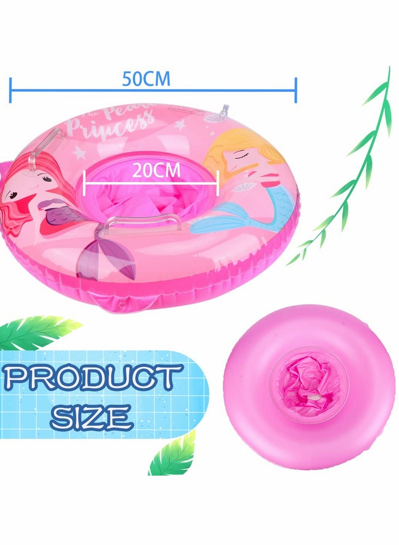 Baby Swimming Ring, Unicorn Float Inflatable Ring Helps Learn to Swim and Kick for Kids the Age Of 3-72 Months（Pink）