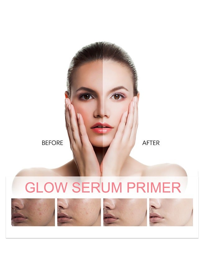 Glow Serum Primer, Glow Boosting Serum For Face Anti-Aging, Luminous Serum Essence Contains Nicotinamide And Watermelon Extract, Suitable For Moisturizing 30ml