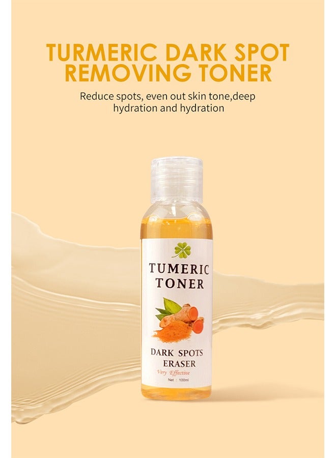 Turmeric Dark Spot Corrector Toner 100ML Facial Toner For Acne Prone Skin Dark Spot Remover For Face Hydrating Face Toner For Women Treatment 100ml