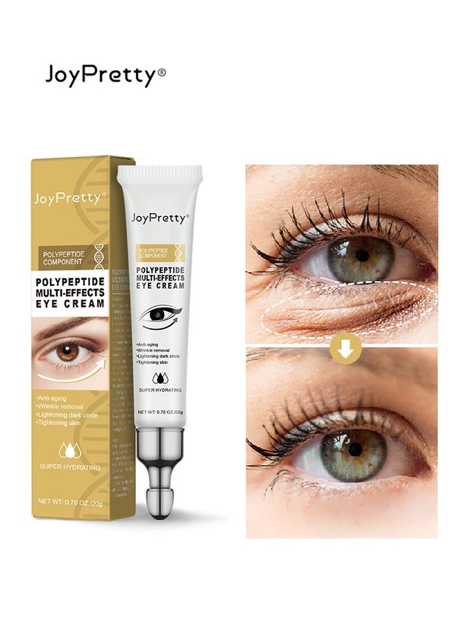 Polypeptide Multi Effects Eye Cream,Anti Ageing And Anti Wrinkle EyeCream, Reduce Under-Eye Bags, Puffy Eyes, Dark Circles, Crow's Feet, Fine Lines & Under Eye Wrinkles
