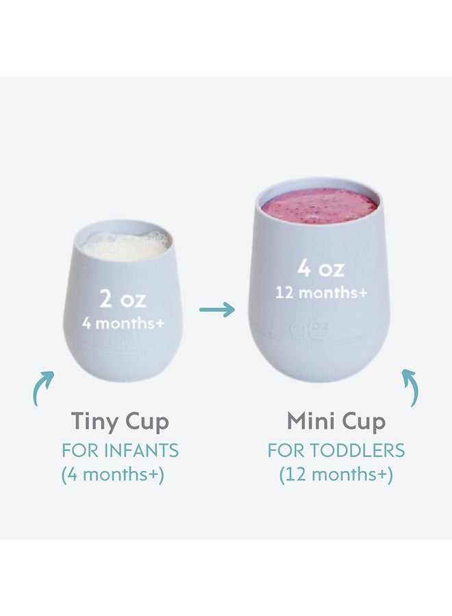 Tiny Baby Cup - 100% Silicone Training For Infants Designed By A Pediatric Feeding Specialist 4 Months+ - Olive
