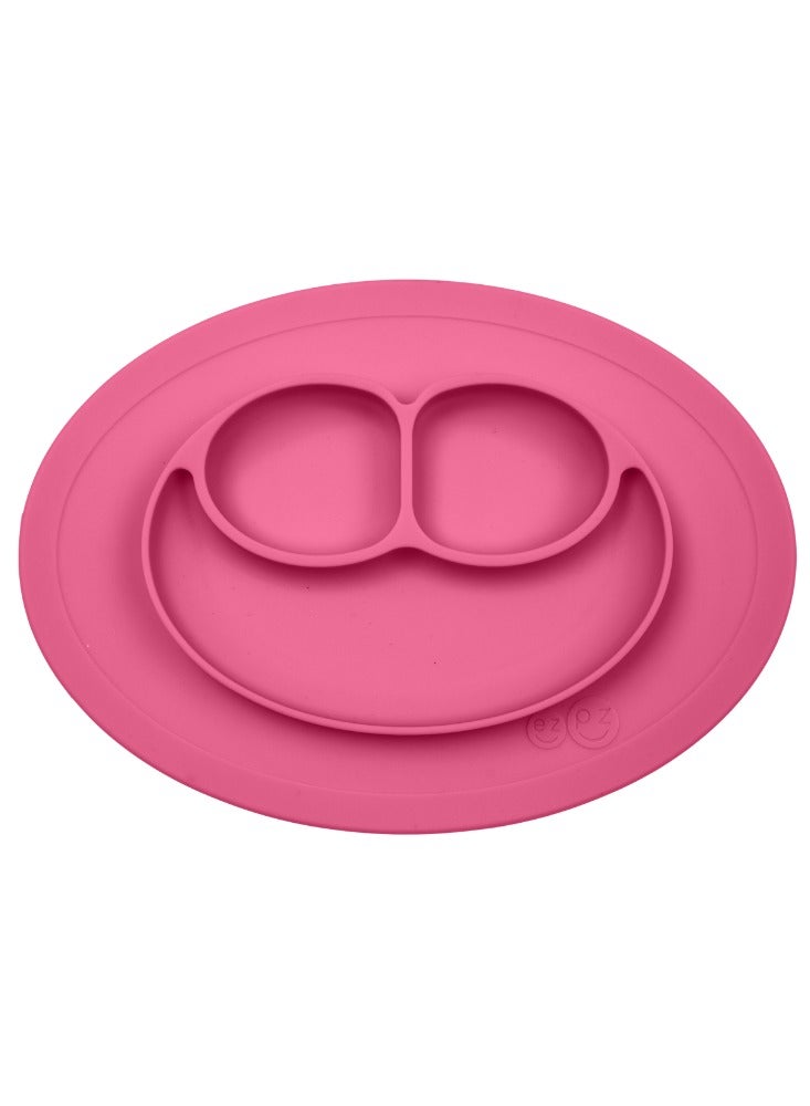 Mini Mat - Baby Plate, Kids Plate, Baby Led Weaning Silicone Plates For Babies - Pink