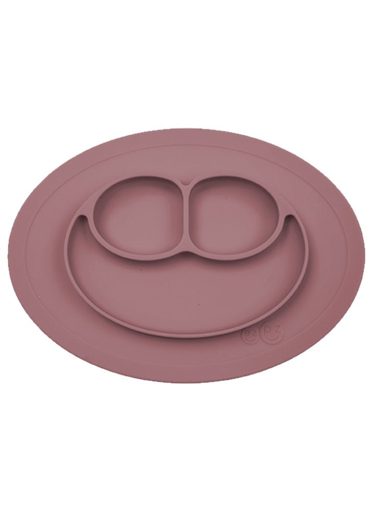 Mini Mat - Baby Plate, Kids Plate, Baby Led Weaning Silicone Plates For Babies - Mauve