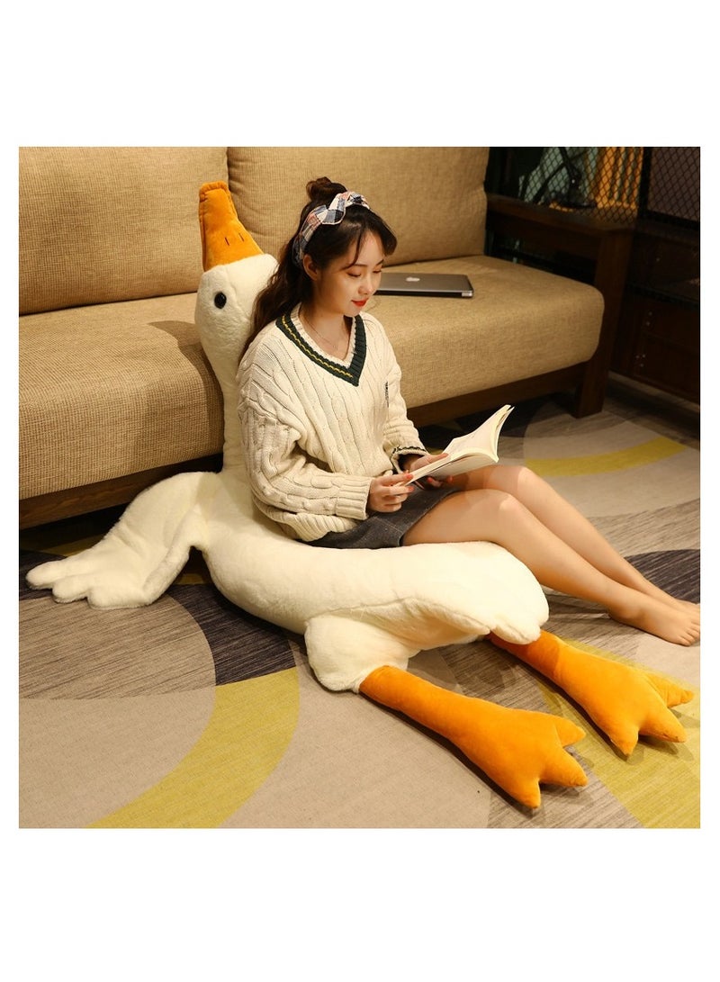 Extra Large Size Goose Stuffed Animal 130cm 160cm and 190cm Plush Doll Toy Cute Duck Plush Cushion Soft Huge Plushies Pillow - Gift for Kids and Friends