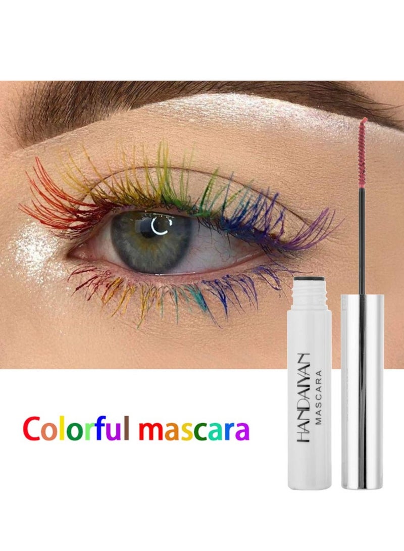 Color Mascara, Waterproof 10 Variety Mascara Eyeliner Charming Longlasting for Eyelash Eye Makeup 10PCS