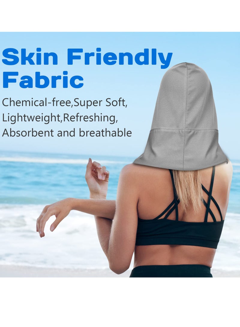 Cooling Hoodie Towel, Stay Cool & Comfortable, Versatile Neck Wrap Scarf & Head Towel, Soft & Lightweight Hoodie Towel, Perfect for for Gym, Daily Use, Sports & Outdoor Activities