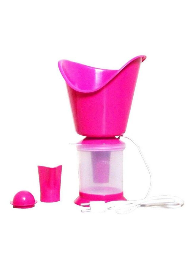 Vaporizer With 3 Attachments Facial Sauna Steamer Nose Steamer Cough Steamer Nozzle Inhaler Nose Vaporiser Steamer Vaporizer (Pink)