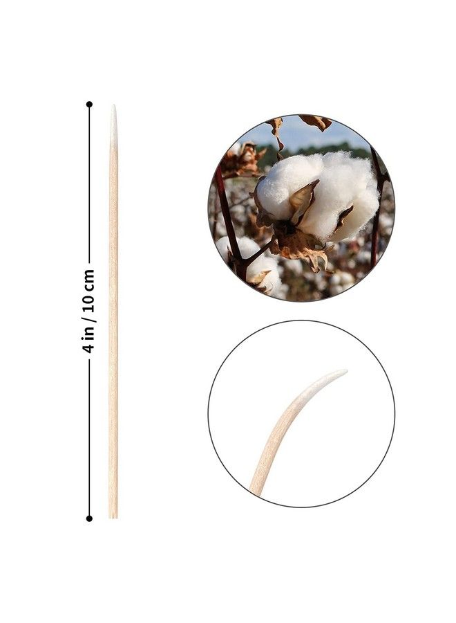 Wooden Micro Applicators Brush For Makeup And Personal Care 100Pcs Pack