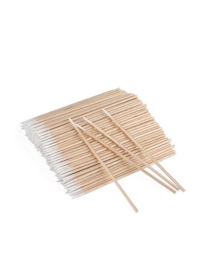 Wooden Micro Applicators Brush For Makeup And Personal Care 100Pcs Pack