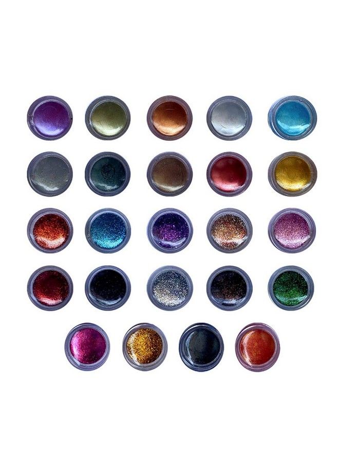 Shining Eyeshadow Glitter/Shimmer Powder(24 Pcs) Multicolor Shimmery Finish