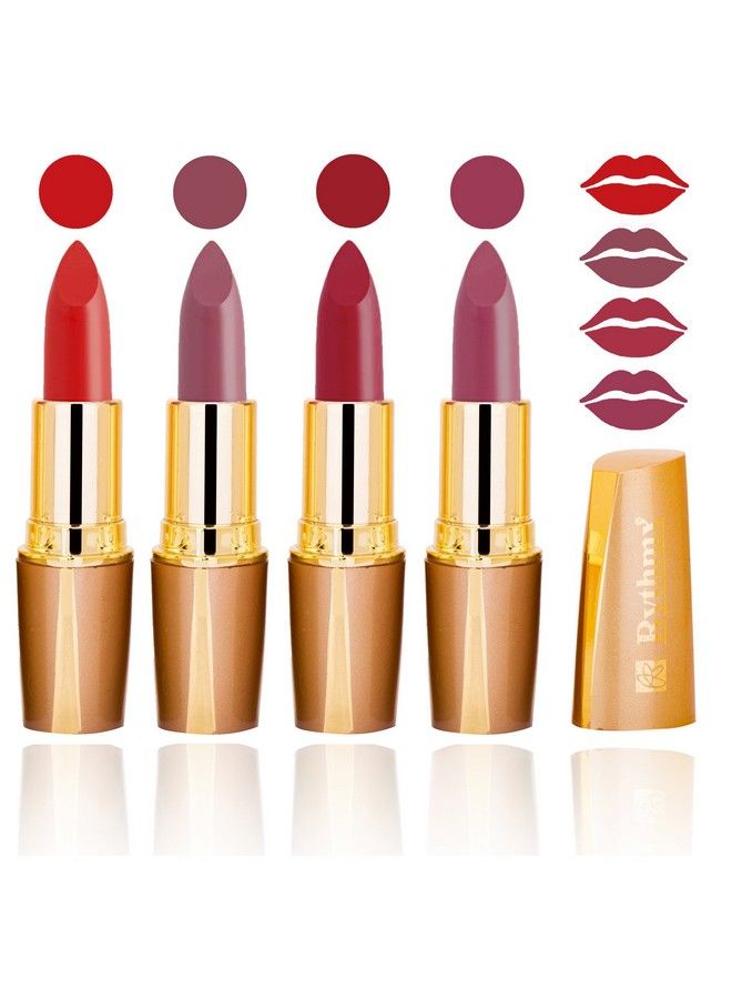 Creamy Matte Lipsticks 4 Gm (Combo Of 4)