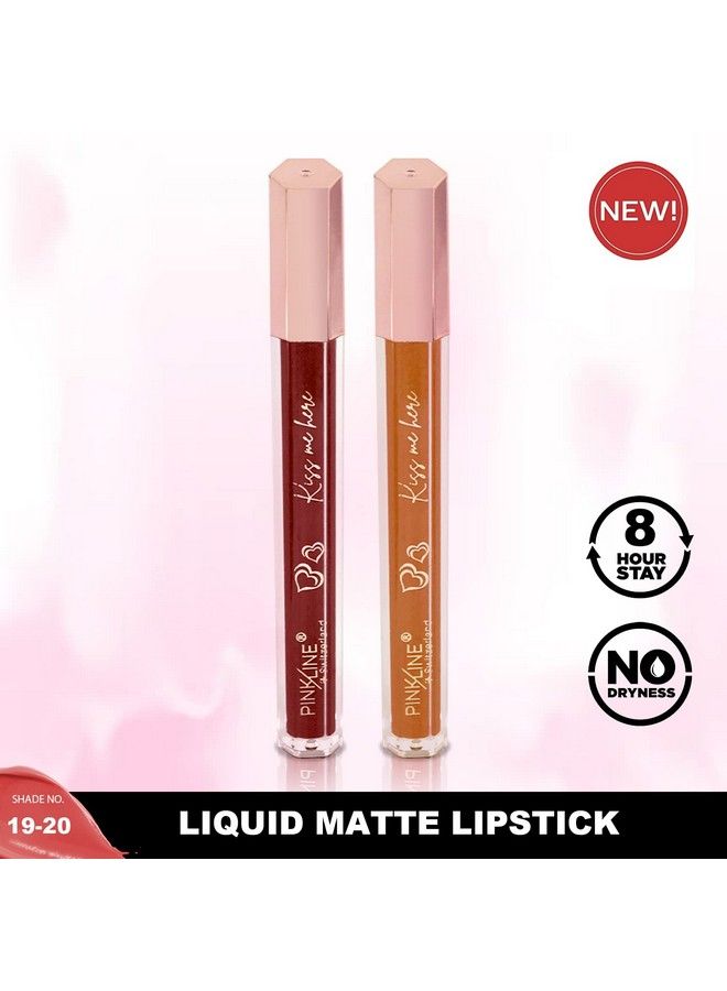 Intense Matte Velvet Lip Gloss/Noncracking Antitransfer Longlasting Waterproof Liquid Lipstick/Lip Gloss Set (Pack Of 2)