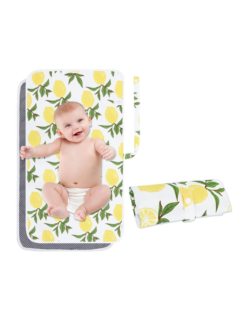 Portable Baby Changing Pad, Travel Waterproof Changing Mat for Newborn Baby, Reusable Foldable Changing Mat for Toddlers, Baby, Newborns, Newborns Toddlers Shower Gifts, 60*35 Cm