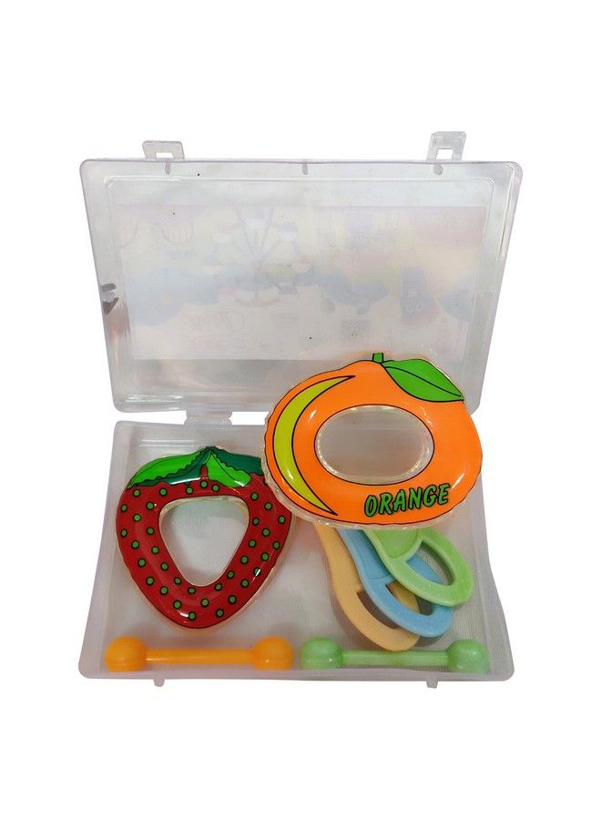 Auto Flow Water Filled Toy Teether Orange Strawberry