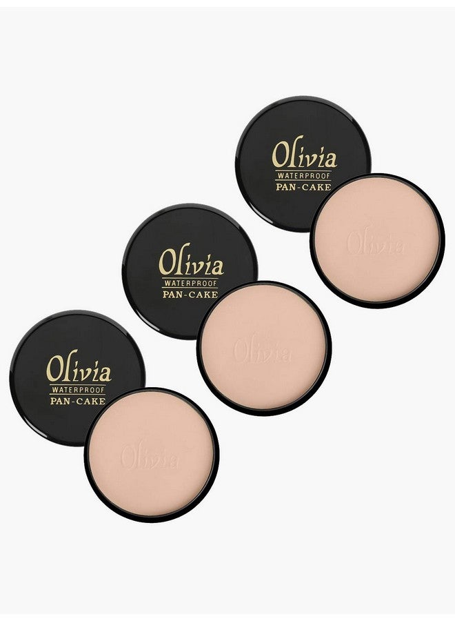 100% Waterproof Pan Cake Dark Beige Makeup Concealer 25G Shade No.28 Pack Of 3 Dark Beige 25 G (Pack Of 3)