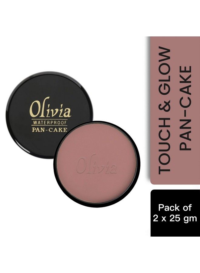 Olivia Olivia 100 Waterproof Pan Cake Makeup Concealer 25 G Shade No Pack Of 2 Cream 100% Waterproof Pan Cake White Makeup Concealer 25G Shade No.20 Pack Of 2 Shimmering Finish Touch Glow