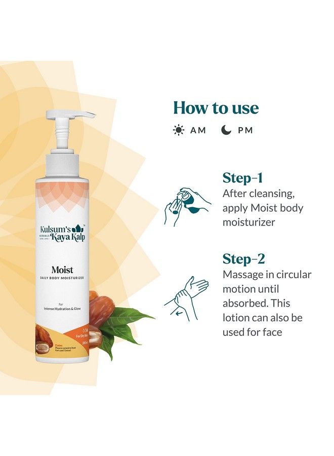 Moist Daily Body Moisturizer For Intense Hydration & Glow (200Ml)