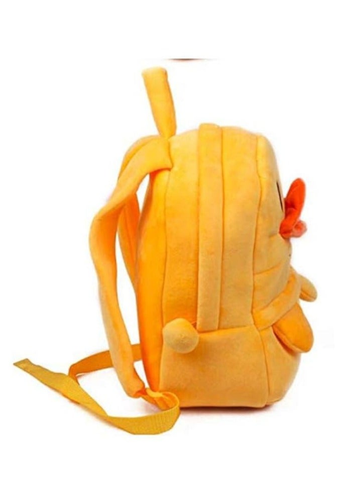 blue tree New Velvet Kids School Nursery Picnic CarryTravelling Bag 2 to 5 Age (Best Duck) (Yellow)