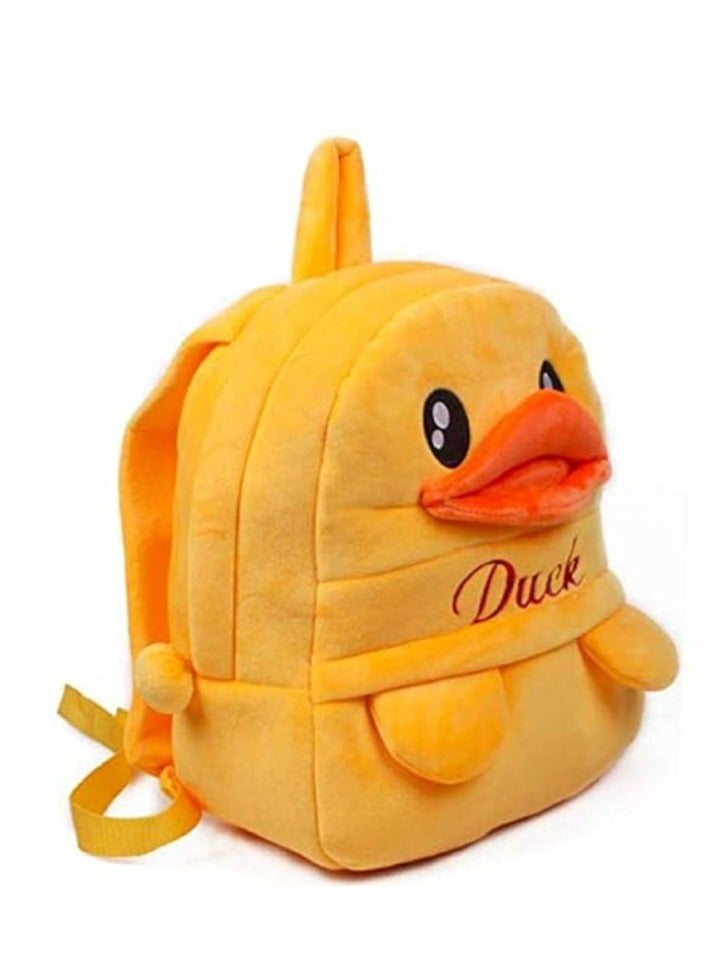 blue tree New Velvet Kids School Nursery Picnic CarryTravelling Bag 2 to 5 Age (Best Duck) (Yellow)