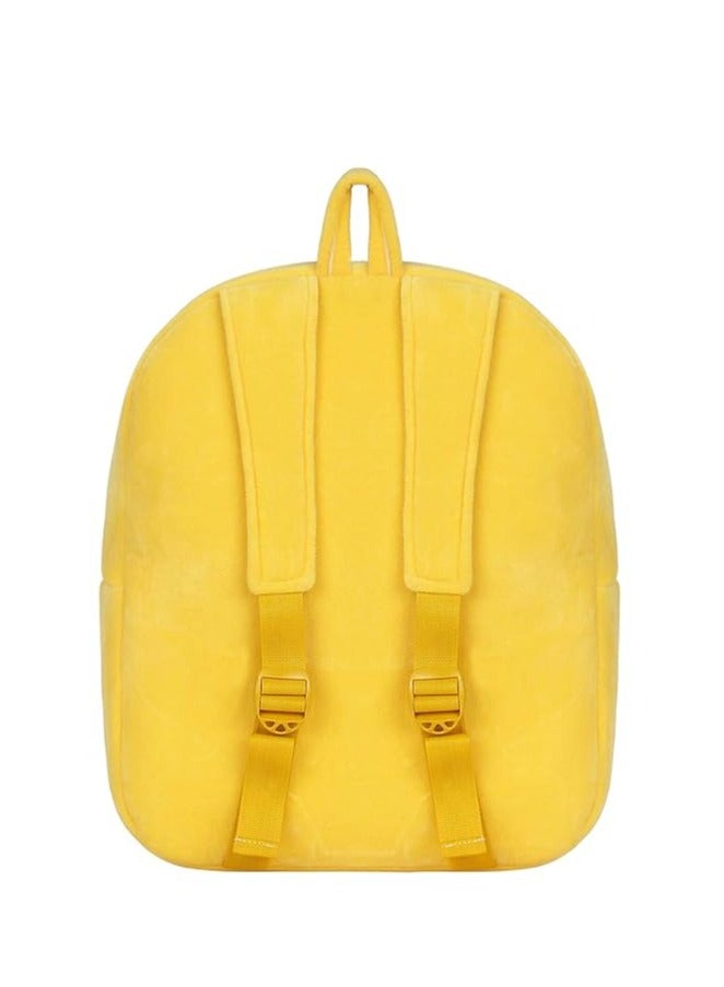 blue tree New Velvet Kids School Nursery Picnic CarryTravelling Bag 2 to 5 Age (Best Duck) (Yellow)