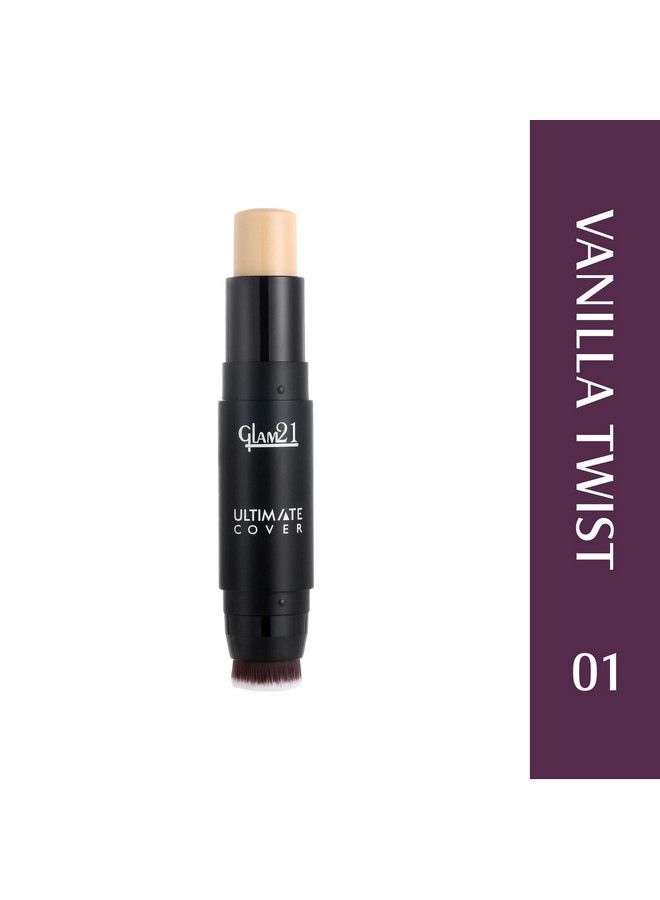 Glam21 Ultimate Cover Foundation Stick ; Long Lasting Formula For All Skin Tone ; 8Gm; 01Vanilla Twist