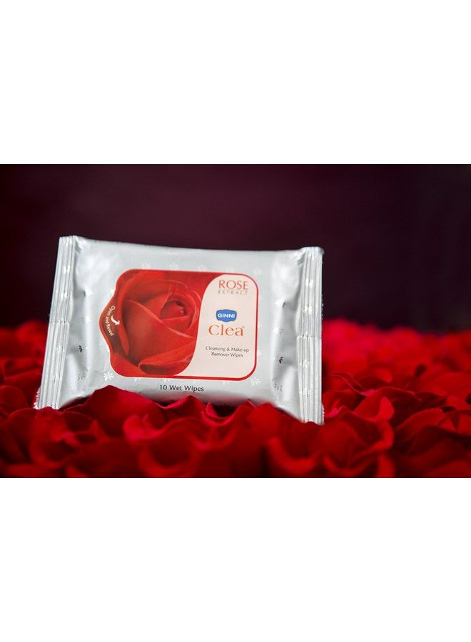 Clea Wet Wipes Cleansing & Makeup Remover Wipes Wet Tissues For Face Moisturizing With Rose Freshness (240 Wipes)