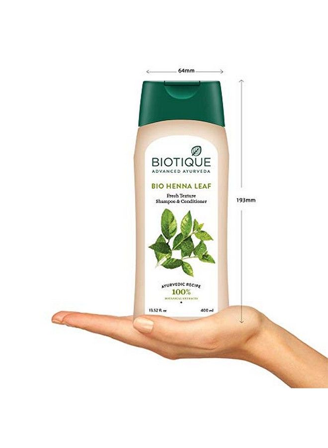 Bio Henna Leaf Fresh Texture Shampoo & Conditioner 400 Ml