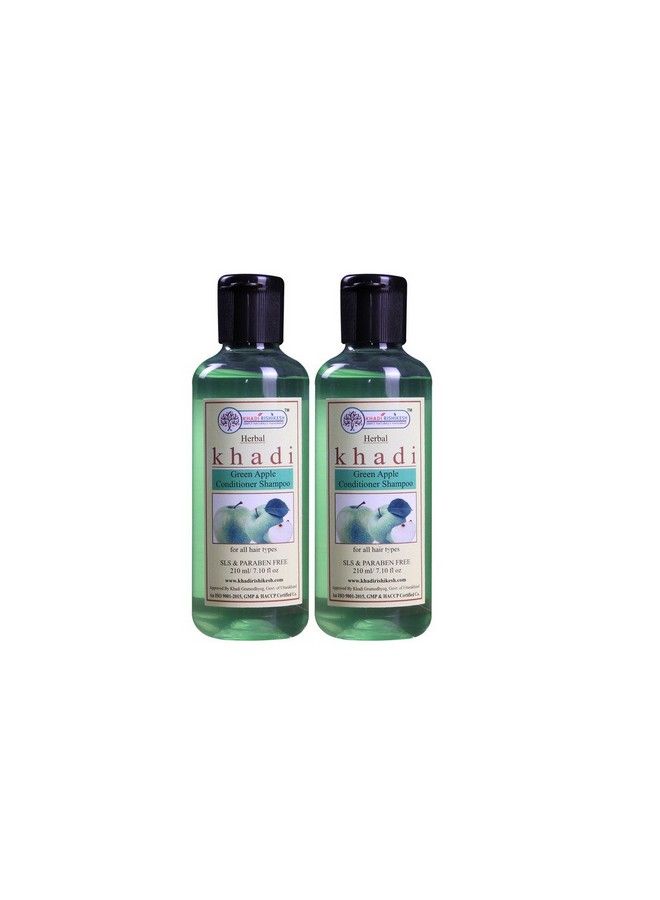 Herbal Green Apple Contitioner Shampoo Combo Set Pack Of 210Ml X 2 (420Ml)