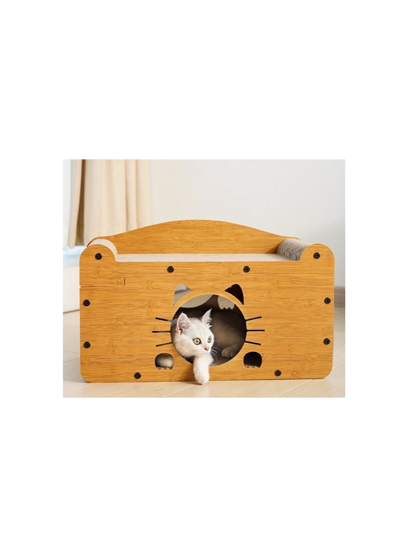 Cat Scratch Board Cat Nest Integrated Wear Resistant Dust Vertical Double-Decker Sofa Four Seasons Corrugated Paper Cat House
