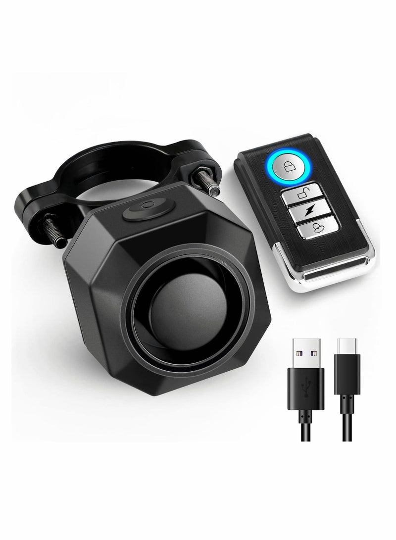 USB Rechargeable Bike Alarm with Remote