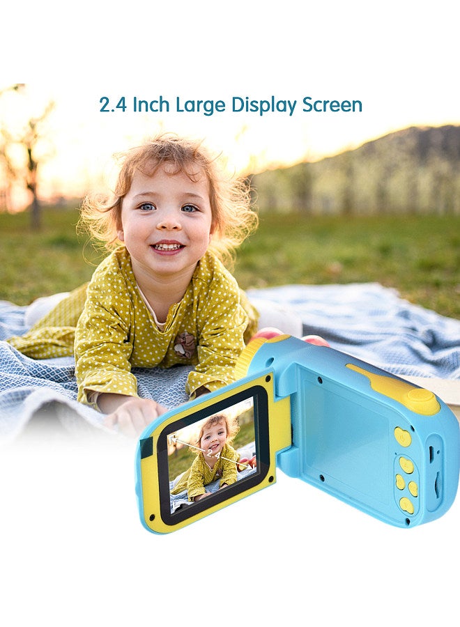 1080P 20 Mega Pixels High Resolution Kids Video Camcorder Portable Mini  Digital Camera with 2.4 Inch Large Display Screen Birthday Gifts for Boys Girls