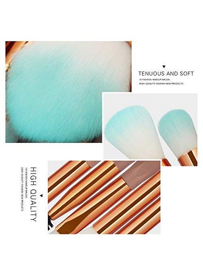 Eye Brush Set 20 Pcs Unicorn Eyeshadow Eyeliner Blending Crease It Makeup Brushes Make Up Foundation Eyebrow Eyeliner Blush Cosmetic Concdealer Brushes (Green)