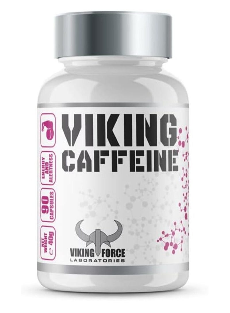 Viking Caffeine Capsules- Coffee's energy dose now in capsule, 90 capsule pack, 40g, Gain energy and alertness