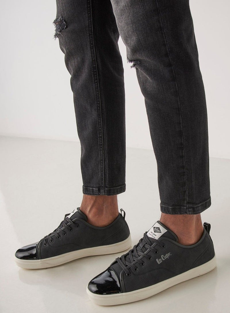 Lee Cooper Men'S Panel Detail Sneakers With Lace-Up Closure