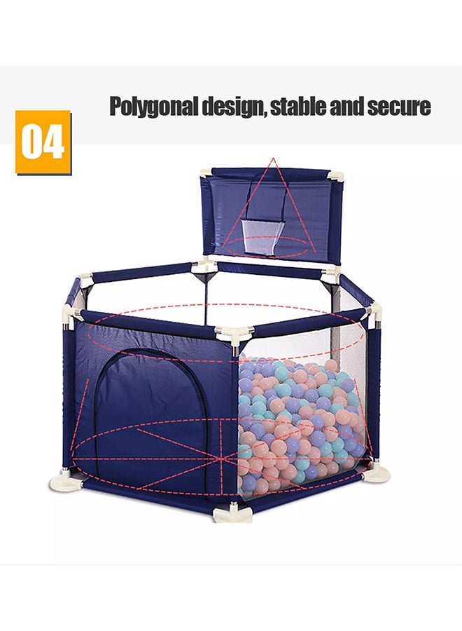 Foldable Playpen Activity Center Room Tent Durable Sturdy Made Up With Premium Quality, Upto 12 Months 128x107x128cm