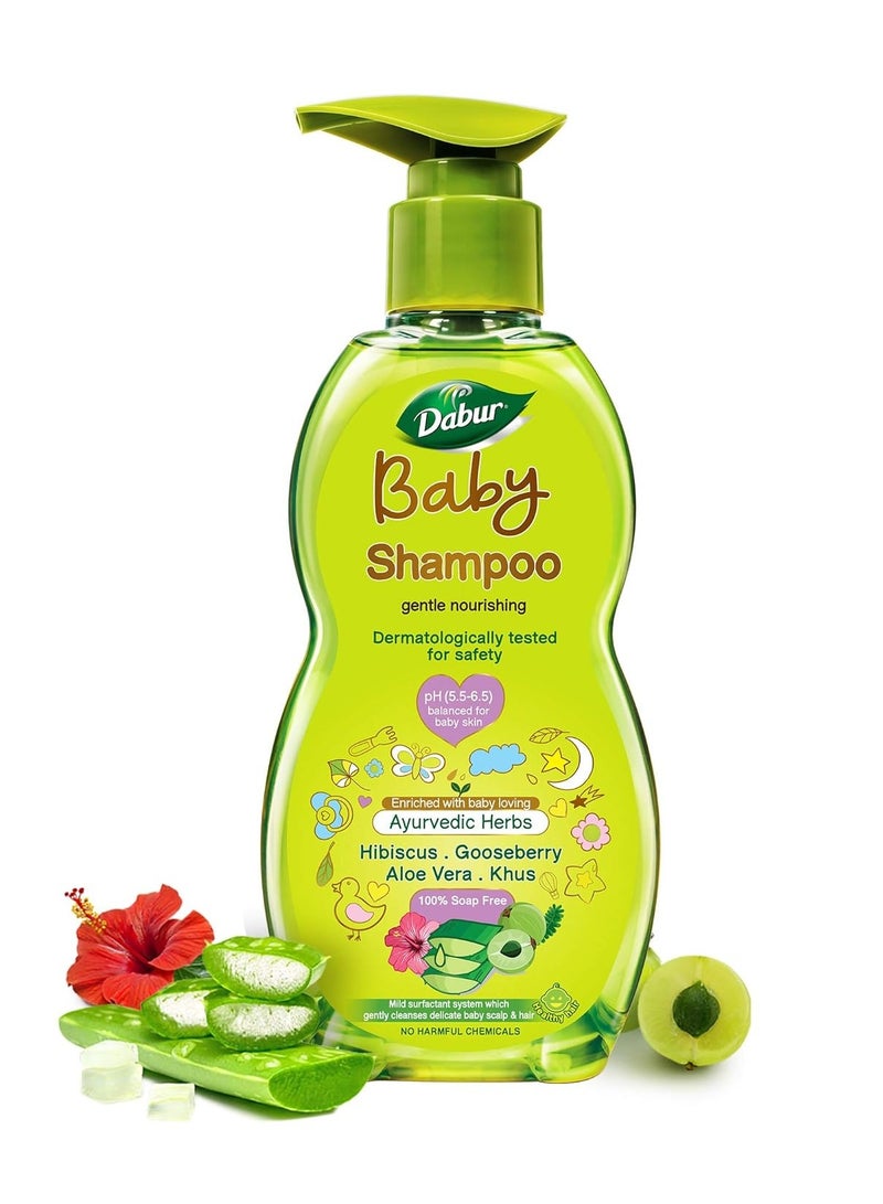 Dabur Baby Shampoo - 500ml + Dabur Baby Wash - 200ml Gentle Nourishing Baby Shampoo and Baby Wash Enriched With Baby Loving Ayurvedic herbs