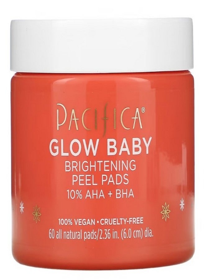 Glow Baby Brightening Peel Pads 60 All Natural Pads