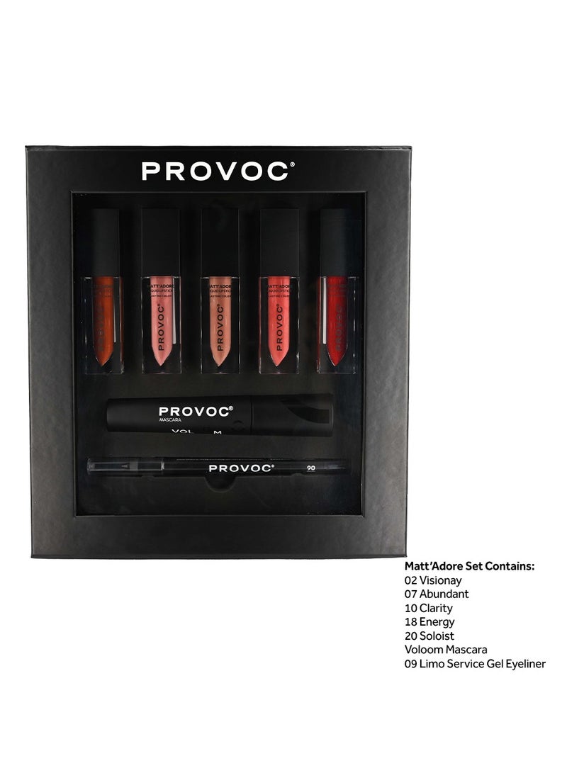 PROVOC MATT'ADORE Make-Up Gift Set 7pcs