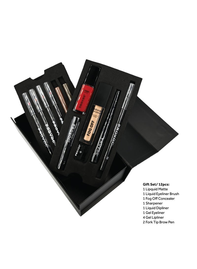 PROVOC Make-Up Gift Set 11 (Peel & Stick Box) 12pcs