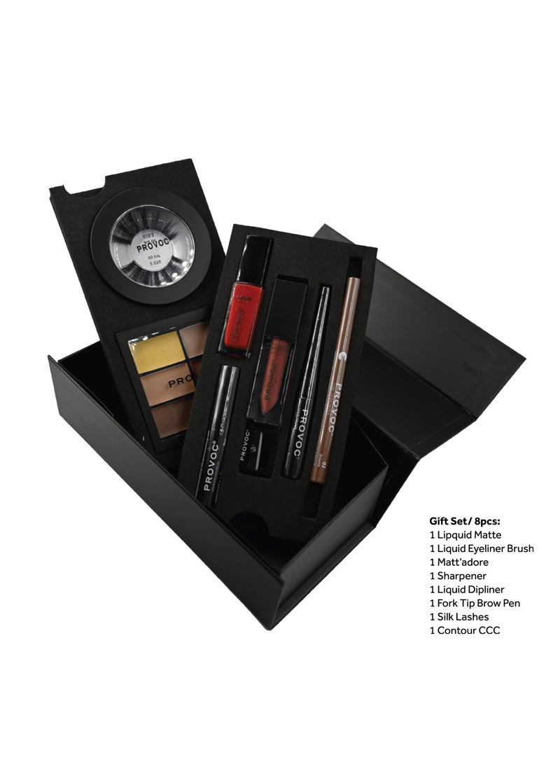 PROVOC Make-Up Gift Set 13 (Peel & Stick Box) 8pcs