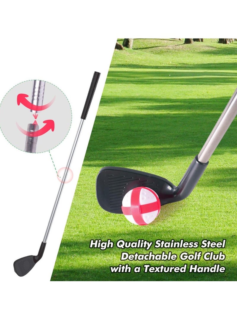 Portable Golf Game Set for Indoor Outdoor Use - Includes Chipping Mat, Hitting Mats, 20 Golf Balls, and Golf Training Equipment, Ideal for Home Backyard Practice