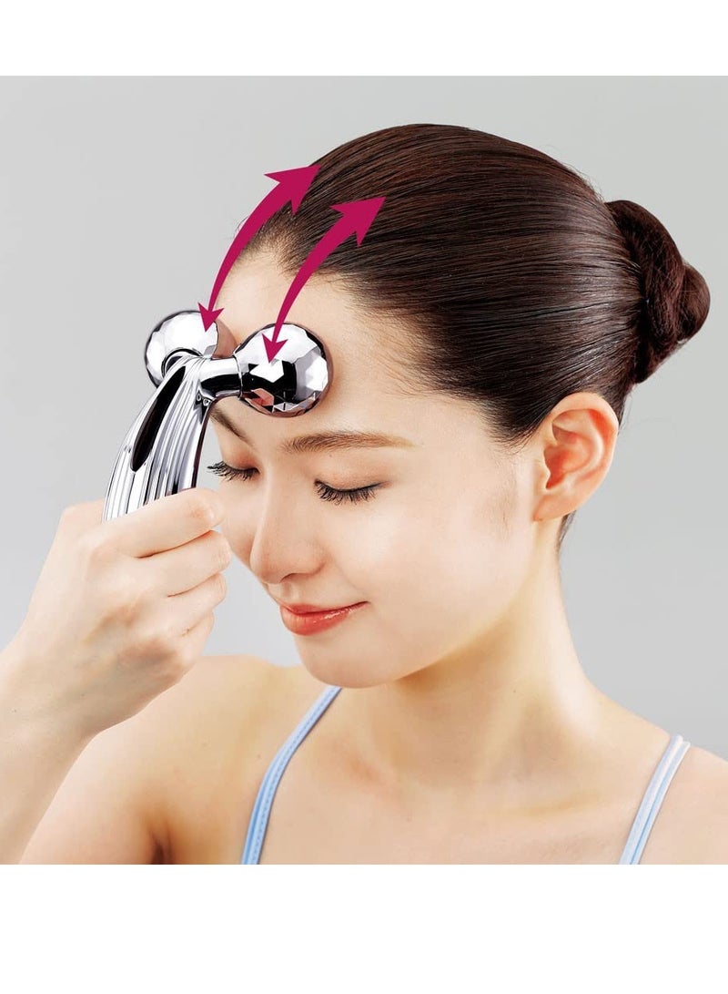 Facial Massager Jade Roller & Gua Sha Tool Natural Stone for Face Neck Healing Skin Wrinkles & Serum Application (3D Rollar)