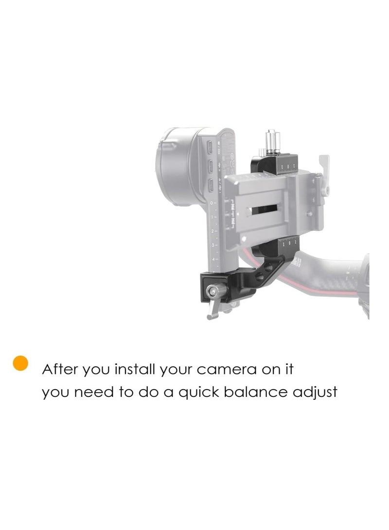 RS3 Vertical Camera Mount,Robust Portrait Mounting Solution Compatible with DJI RS 2/RS 3/RS3 PRO for IG YouTube Shorts Tiktok Video Extended Vertical Shooting