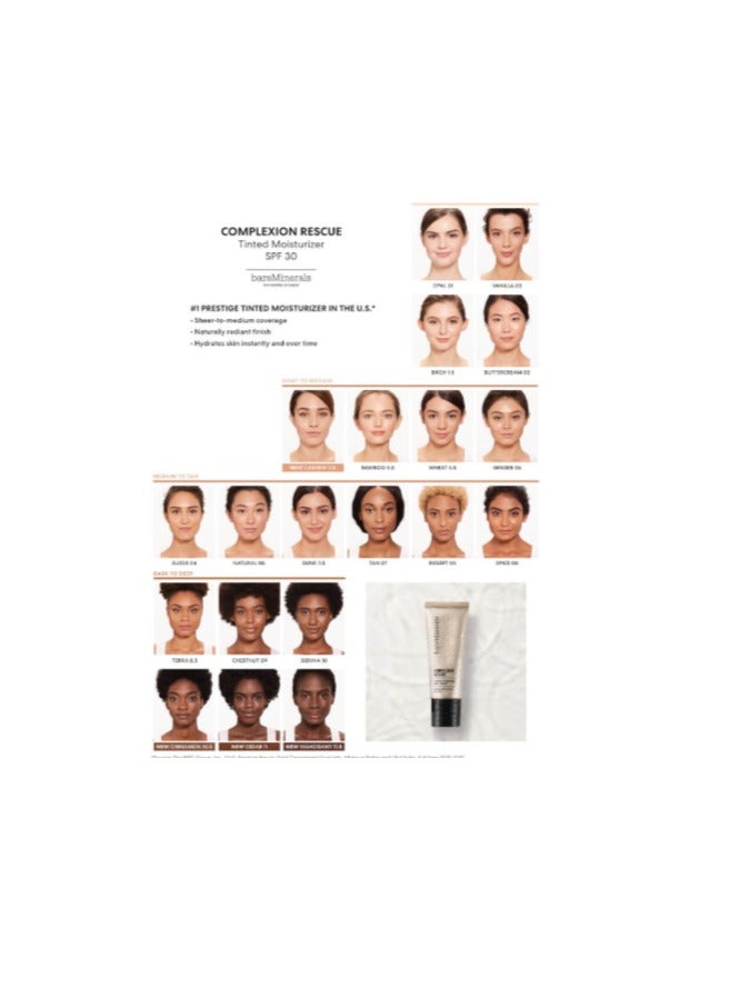 BAREMINERALS COMPLEXION RESCUE TINTED MOISTURIZER SPF30 - CASHEW