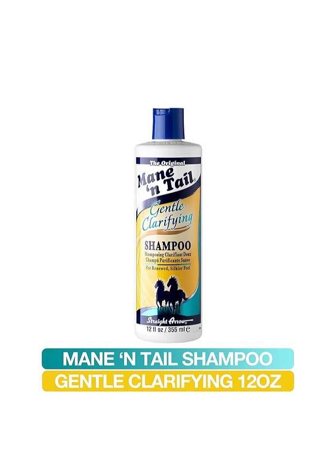 Experience Renewed Silkiness with Mane 'n Tail Gentle Clarifying Shampoo: A Mild Formula by Straight Arrow, 355 ml