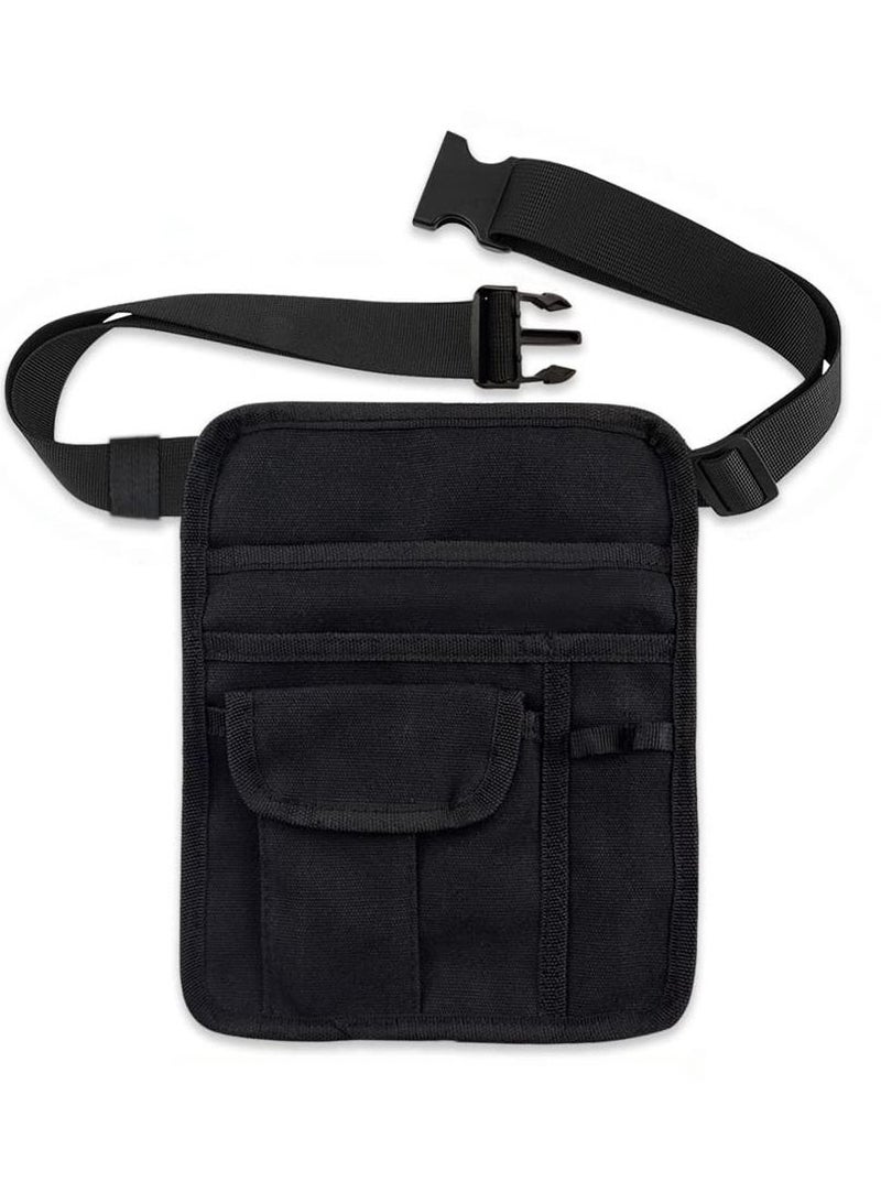 Premium Quality Restaurant Waiter Waist Money Pouch Bag with Pockets Restaurant Apron Bag with Adjustable Belt Check Holder