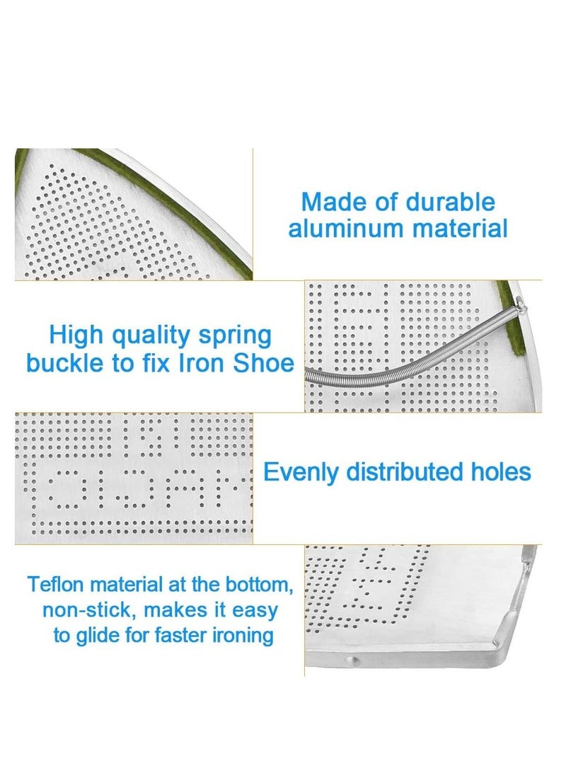 Iron Cover, Non Stick Iron Shoe, Aluminum Ironing Cover Aid Board, Teflon Magic Iron Plate Cover, Fits Most Irons, Protect Your Clothes Fabric and Your Iron