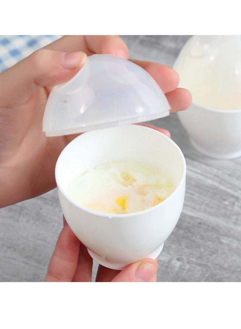 Microwave Egg Boiler, 8 Pack Easy Steamed and Poached Eggs, Durable Plastic Egg Cooker, Ideal for Quick Breakfast Prep and Kitchen Use